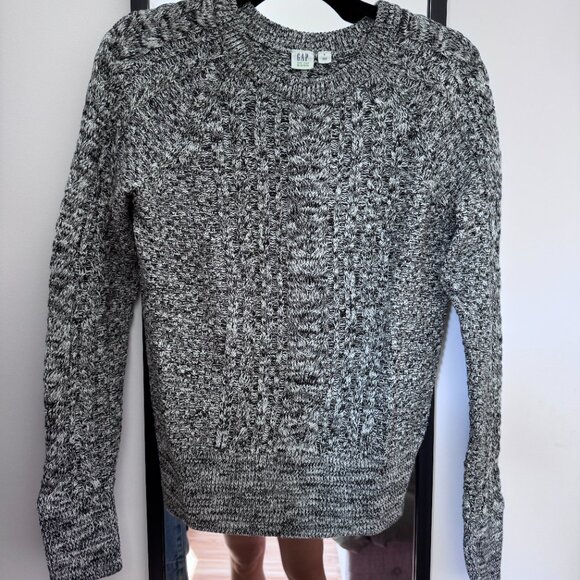 Cable-Knit Crew-Neck Sweater Gap - Picture 2 of 4